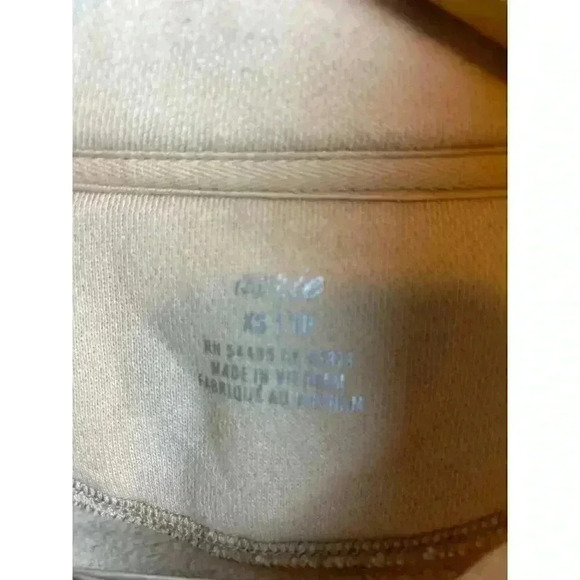 Aerie Cropped Henley Polo Sweatshirt Beige Peach Size XS - Picture 6 of 11